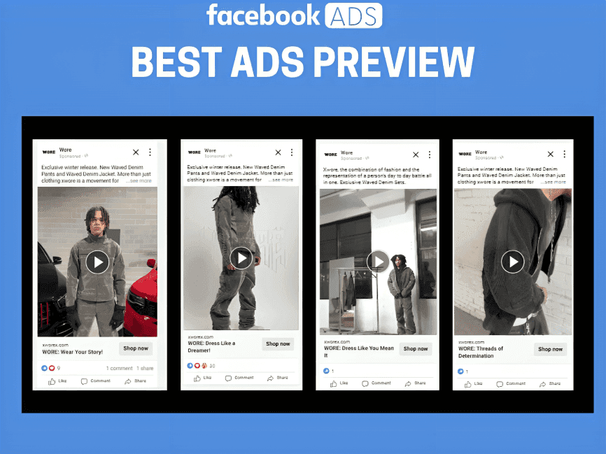Clothing brand Facebook marketing campaign