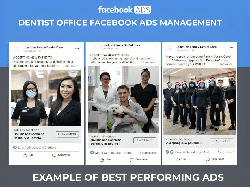 Dental clinic Facebook marketing analytics