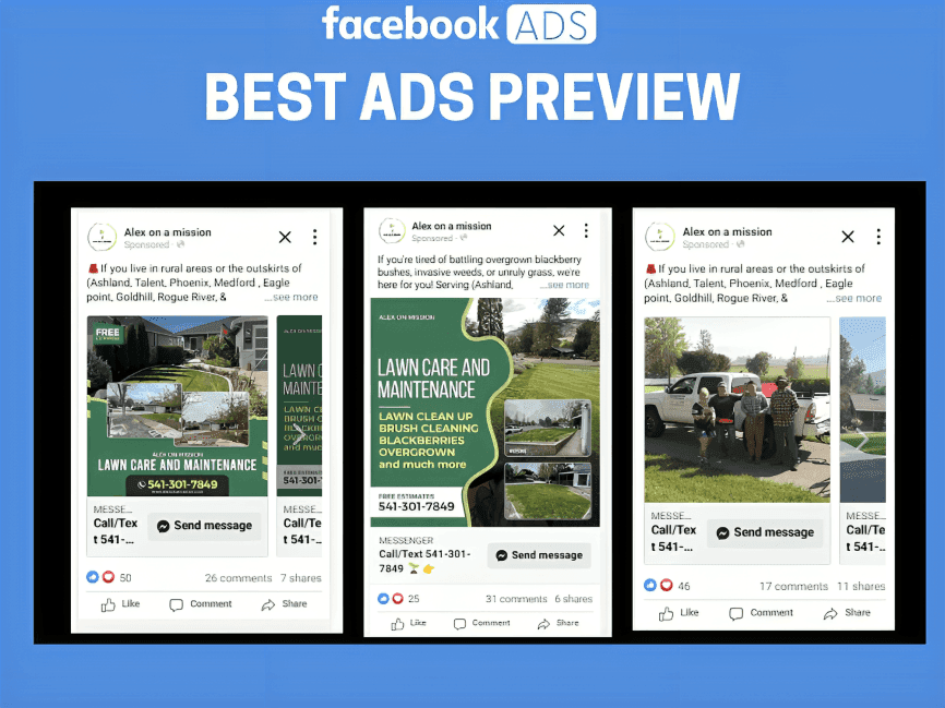 Landscaping Facebook ads marketing and lead generation