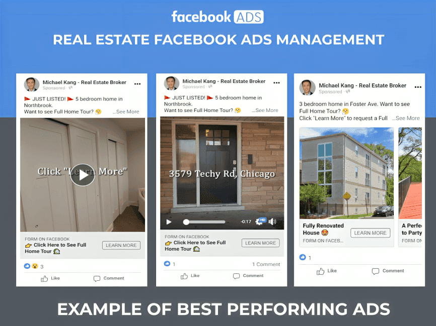 Real estate Facebook ads campaign lead generation results