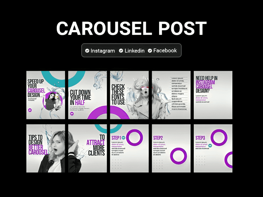 LinkedIn marketing graphics designer