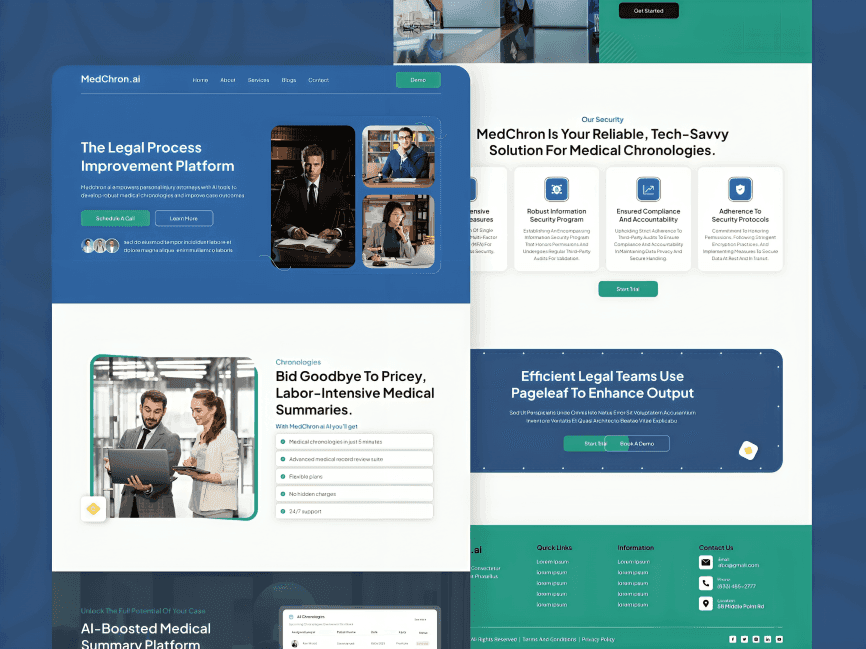 Medical and hospital website design